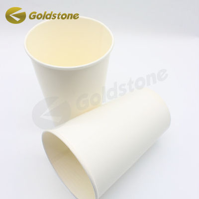 Putih tahan lama plastik bebas cangkir kertas On - The - Go kertas dingin minuman cangkir