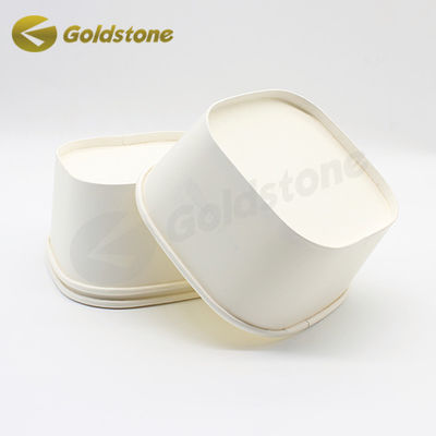FDA Square Eco Friendly Takeaway Food Container Personalisasi Food Packaging Square Paper Bowl