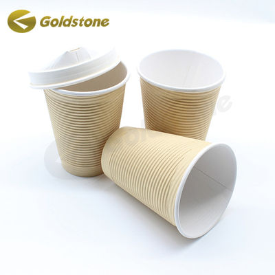 Desain Custom Ripple Wall Paper Cup ramah lingkungan Ripple Wall Coffee Cups