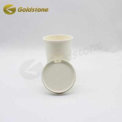 Food Grade Paper Cup Cover Cover Ice Cream Dalam cangkir dengan tutup dengan cetakan yang dapat disesuaikan