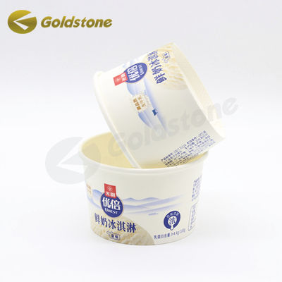 Bahan makanan kertas es krim mangkuk 8 oz es krim wadah Berbagai berat kertas